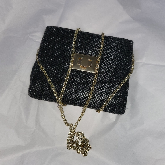 La Regale Bags Black And Gold Crossbody Bag Poshmark